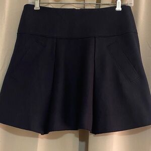 Vince Dark Navy Blue wool Mini Skirt